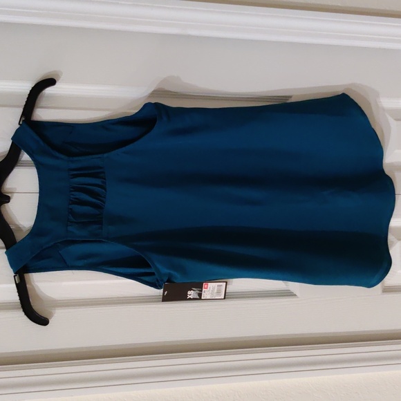 Mossimo Women's Sleeveless Teal Polyester Tank Top Size XSmall - Picture 2 of 5